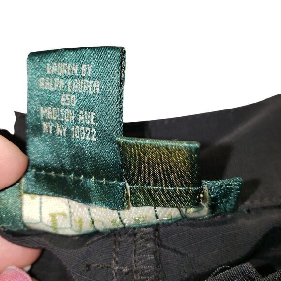 Lauren Ralph Lauren LRL Womens Cropped Black Pants Size 10 Pockets Pre-Owned - Picture 6 of 11